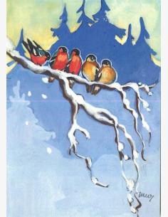 Martta Wendelin -joulukortti