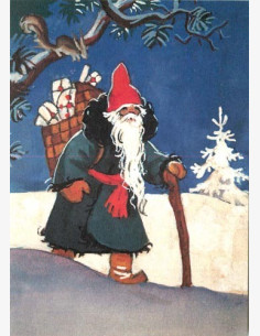 Martta Wendelin -joulukortti