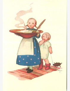 Martta Wendelin -joulukortti