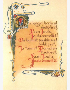 Martta Wendelin -joulukortti