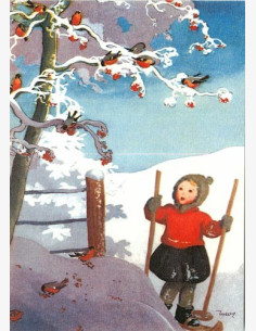 Martta Wendelin -joulukortti