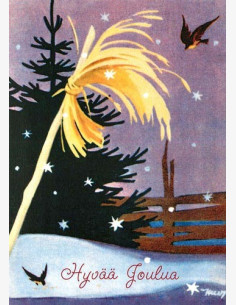 Martta Wendelin -joulukortti