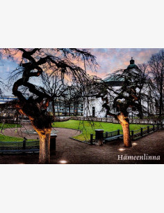 Kirkkopuisto ja Hämeenlinnan kirkko