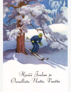 Martta Wendelin -joulukortti