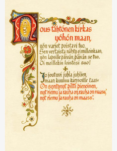 Martta Wendelin -joulukortti