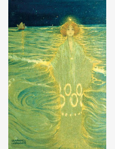 Art Nouveau -näköispainoskortti