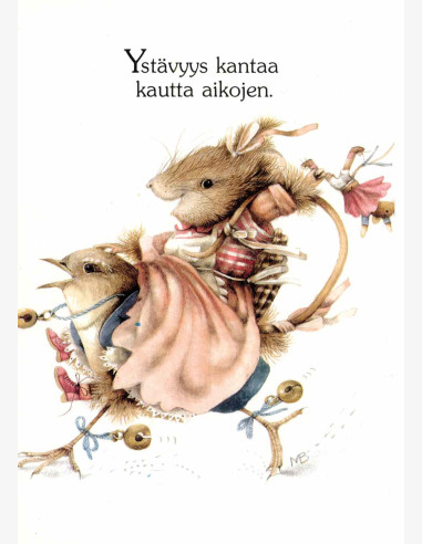 Marjolein Bastin -Vera the Mouse-postikortti