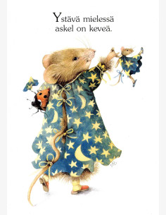 Marjolein Bastin -Vera the Mouse-postikortti