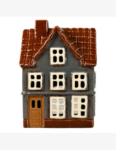 Keraaminen talolyhty, siniharmaa 15 cm