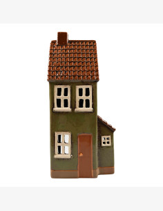 Keraaminen talolyhty, vihreä 24 cm