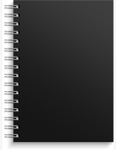 Muistikirja A5 black