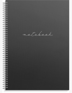 Muistikirja A4 black