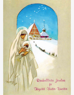 Martta Wendelin -joulukortti