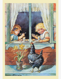 Jenny Nyström -pääsiäiskortti