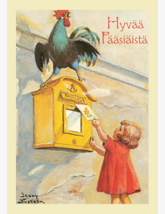 Jenny Nyström -pääsiäiskortti