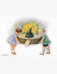 Jenny Nyström -pääsiäiskortti