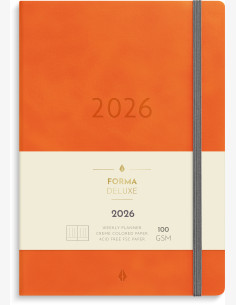 Kalenteri 2026 Business Forma Deluxe oranssi