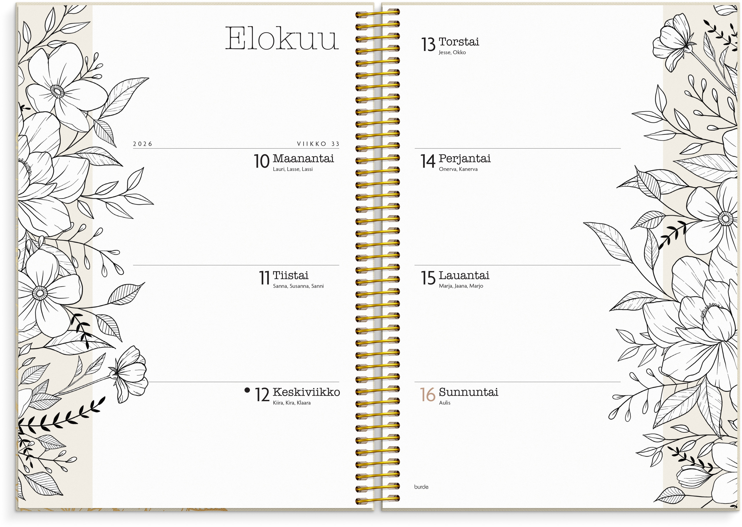 Kalenteri 2026 Life Planner Bloom - Image 3