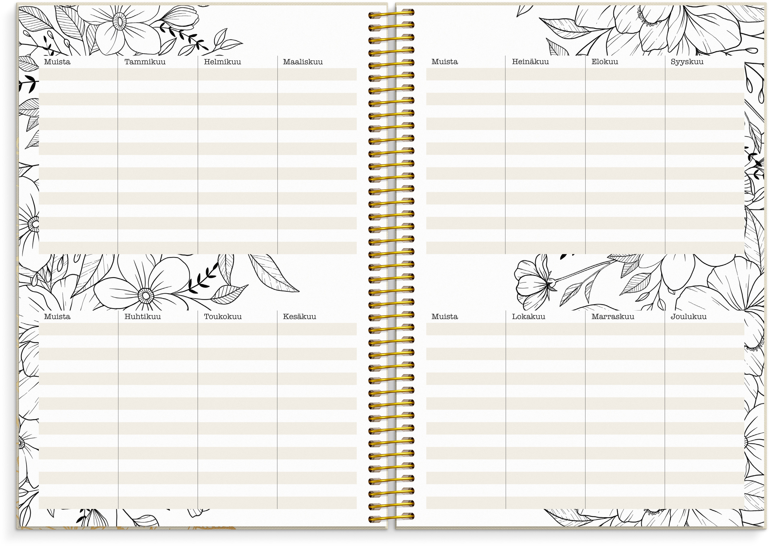 Kalenteri 2026 Life Planner Bloom - Image 4