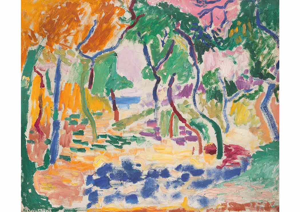 Henri Matisse - Landscape near Collioure. Study for "The Joy of Life", 1905