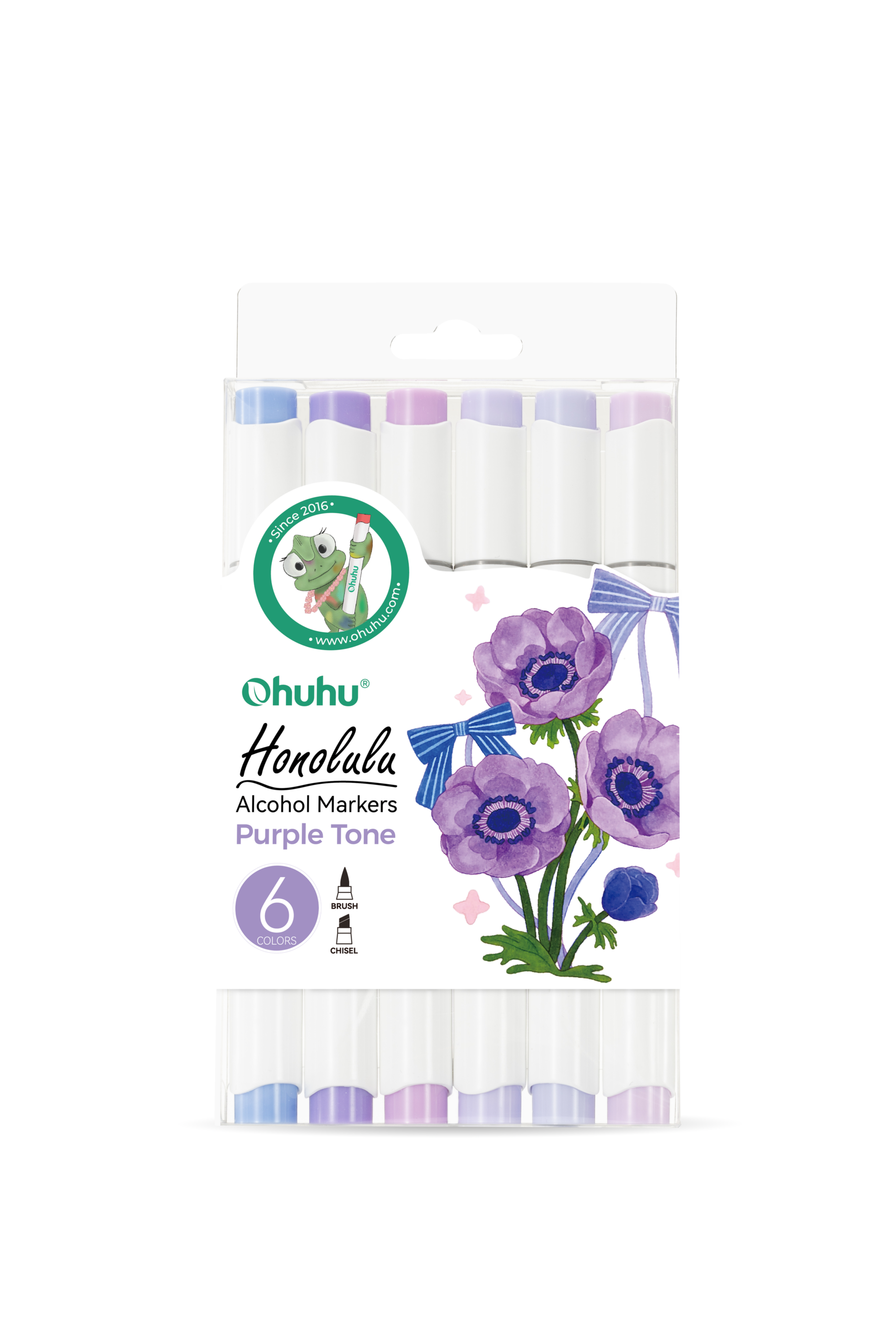 Ohuhu Honolulu tussilajitelma 6 kpl / violetinsävyt