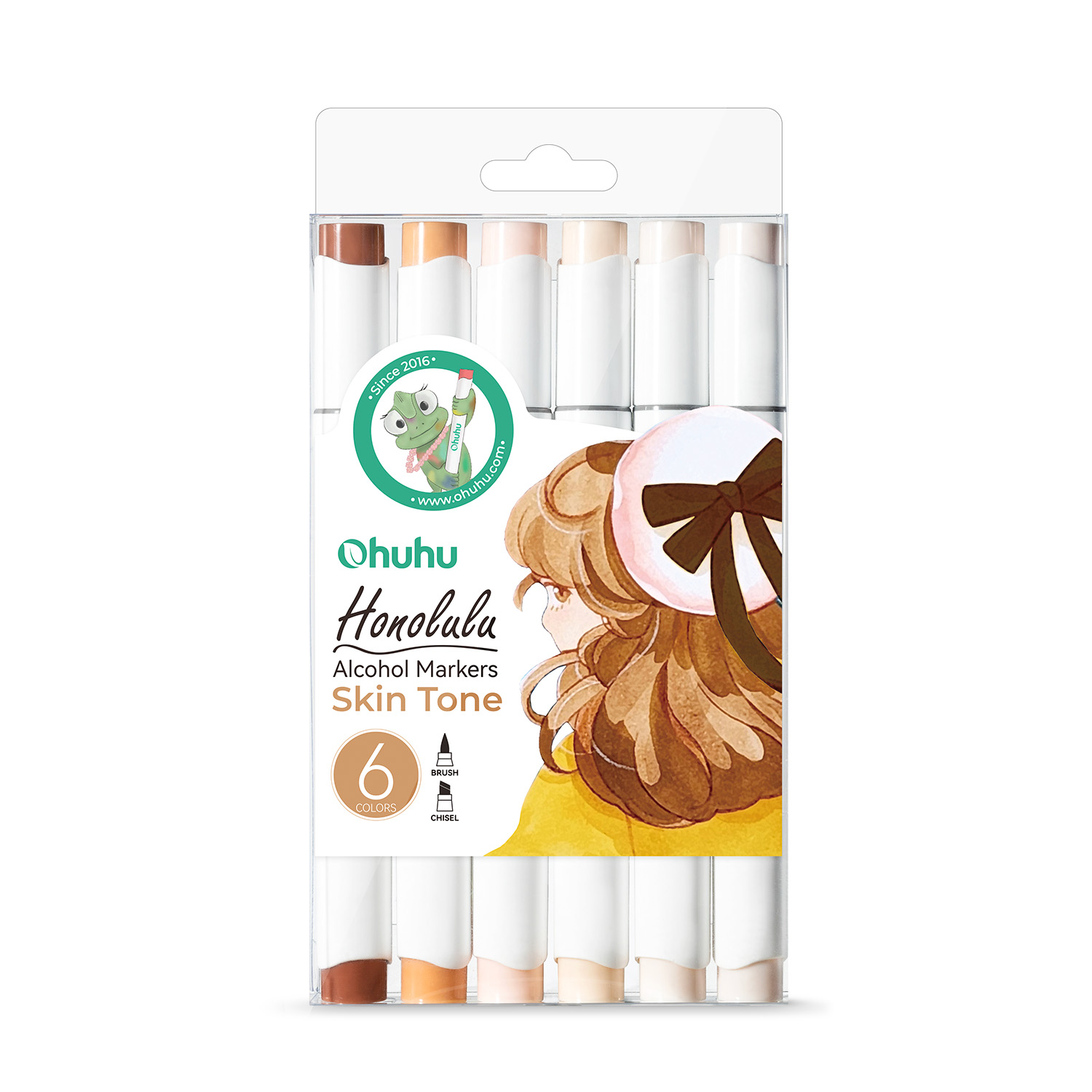 Ohuhu Honolulu tussilajitelma 6 kpl / ihonsävyt